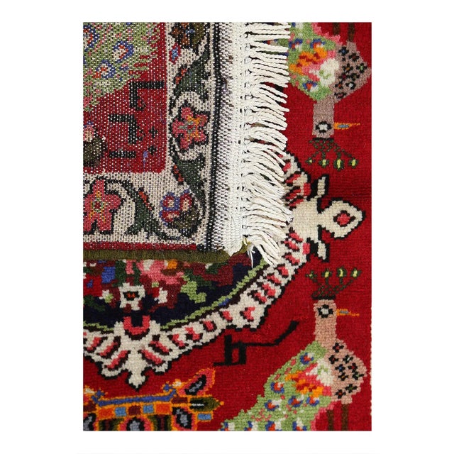 Persian Antique Bakhtiari Rug For Sale - Image 4 of 4