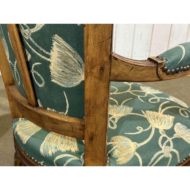 Louis XVI Style Beechwood Armchairs, 1800s, Set of 2 For Sale - Image 12 of 18