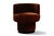 Caos Accent Chair in Brown Velvet from Moanne For Sale - Image 4 of 4