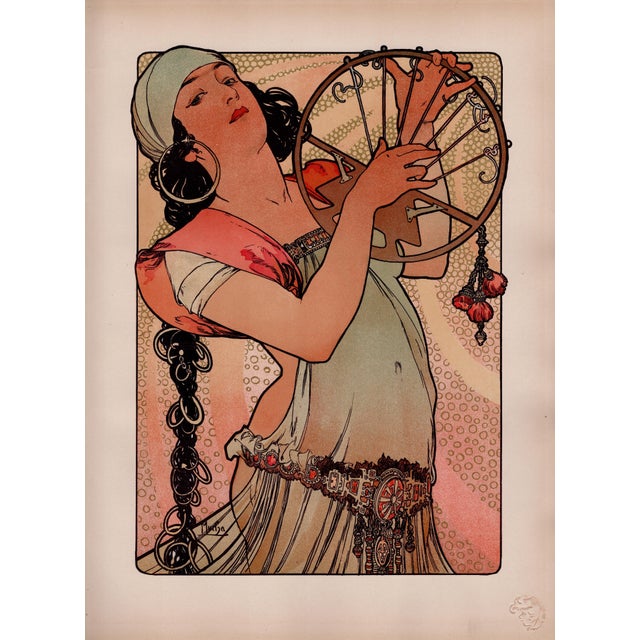 Alphonse Mucha, Salome, 1897, Lithograph on Paper For Sale - Image 12 of 12