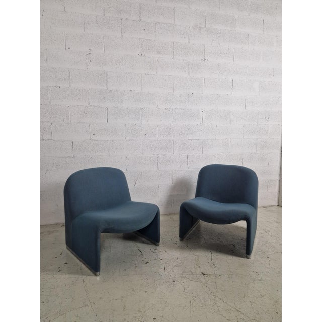 Powder Blue Alky Chairs attributed to Giancarlo Piretti for Anonima Castelli, 1970s, Set of 2 For Sale - Image 13 of 14