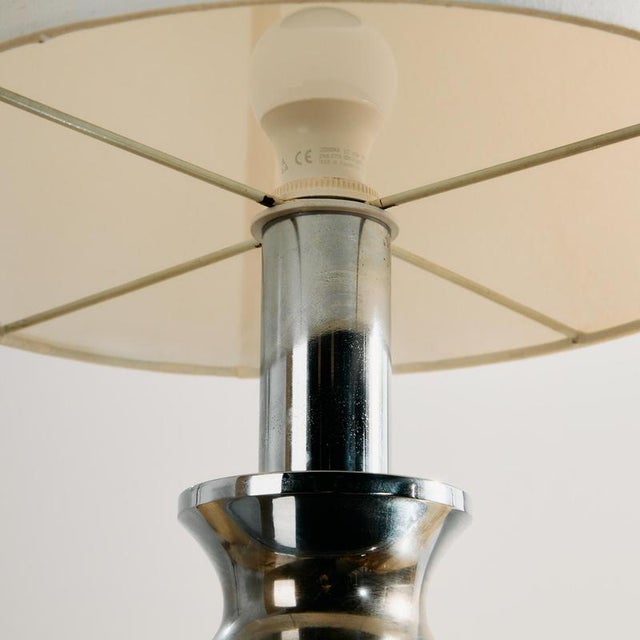 Metal Vintage Chrome Table Lamp, 1970s For Sale - Image 7 of 8