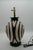 Mid-Century Modern Late 20th Century Black & Ivory Geometric Chulucanas Pottery Center Eye Modern Vase Lamp For Sale - Image 3 of 7