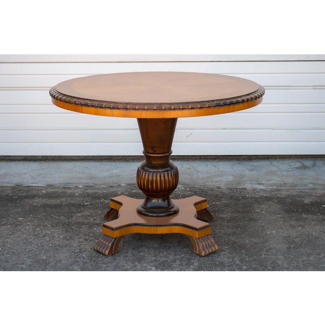 Swedish Art Deco Round Pedestal End Table Chairish