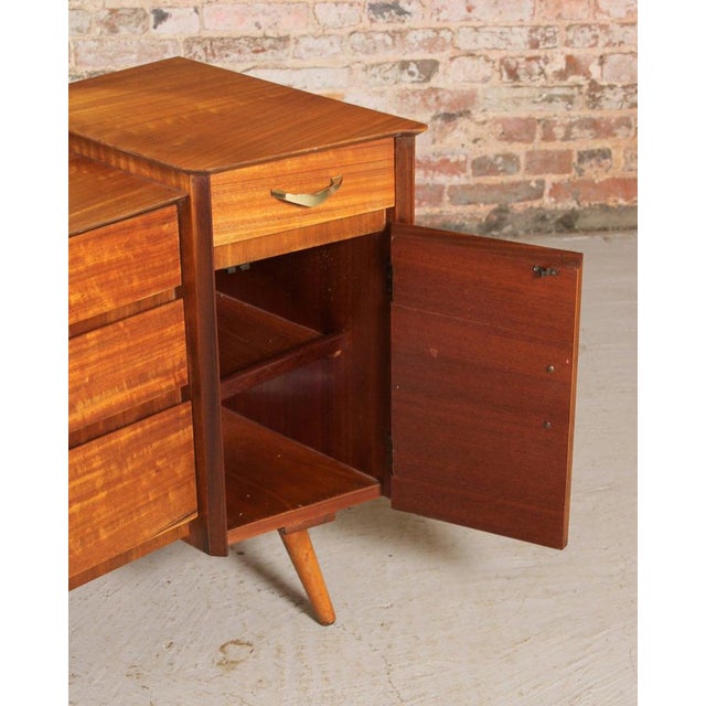 Brown Mid-Century Teak Dressing Table by Butilux, 1960s. For Sale - Image 8 of 11