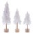 Flocked Pine Tree Tabletop Décor (Set of 3) For Sale