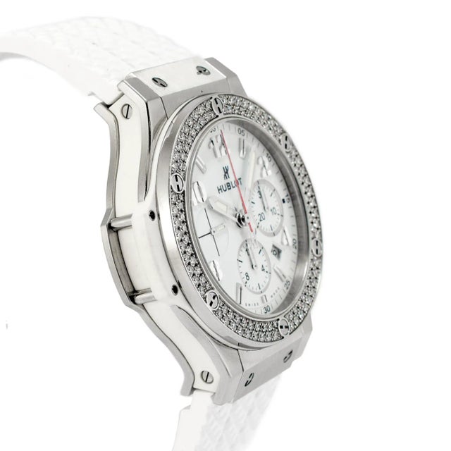 Hublot Hublot Big Bang St. Moritz 44 MM 301.se.030.rw.114 Diamond Bezel Steel Watch For Sale - Image 4 of 11