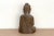 Stone Patinated Waxed Gray Carved Stone Buddha For Sale - Image 7 of 8