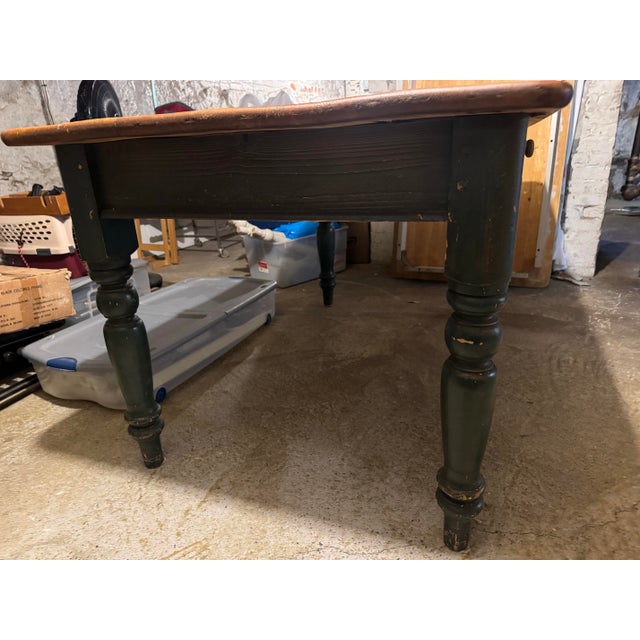 1990s 1990s Vintage Ethan Allen-Ish Dining Table For Sale - Image 5 of 11