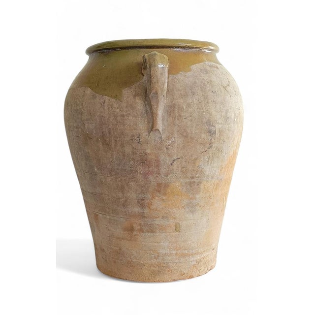 Ceramic Antique Spanish Terracotta Olive Oil Jar with Patina, 1890s For Sale - Image 7 of 18