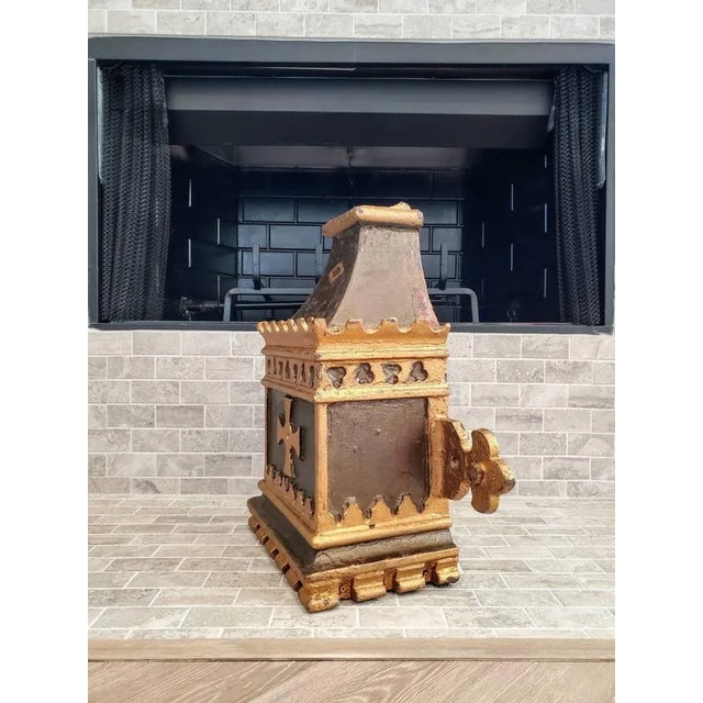 19th Century English Victorian Gothic Revival Rainwater Hopper For Sale - Image 4 of 11