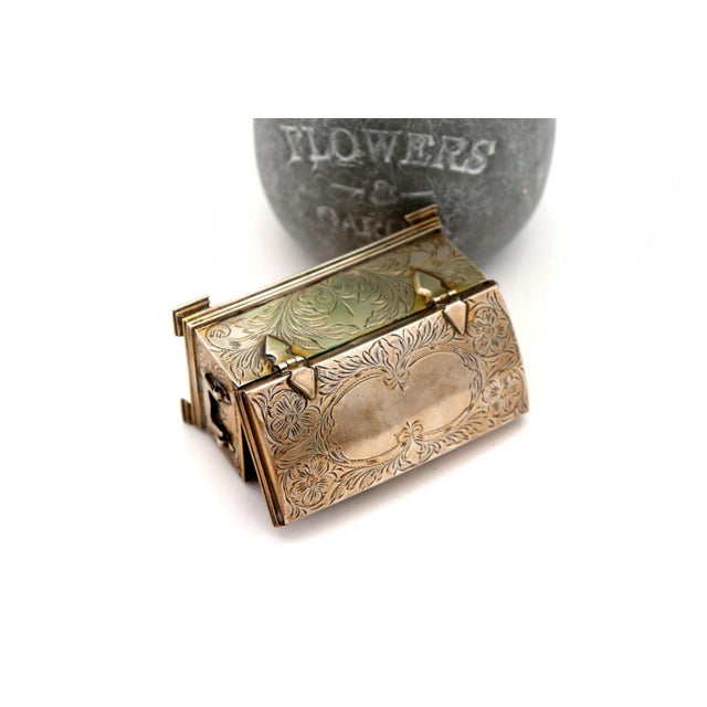 Chest Shaped Silver Box For Sale - Image 4 of 7