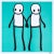 Street Art Stik, Full Set of Holding Hands Signed Prints, 2020 For Sale - Image 3 of 6