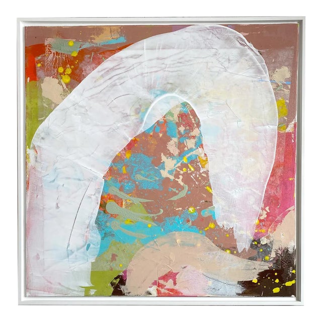 "Wonder Wave" 2023 Framed Painting by Jessalin Beutler For Sale