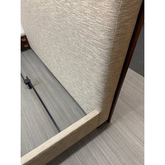 Hickory Chair Furniture Company Eastern King Hickory Chair Company Kim Upholstered Bed Frame For Sale - Image 4 of 12