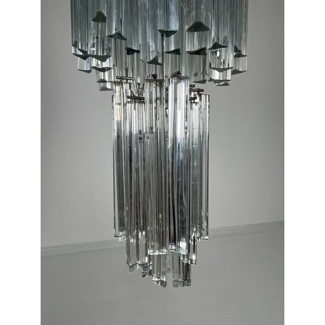 1960s Murano Glass Waterfall Chandelier in the style of Venini, 1960s For Sale - Image 5 of 10