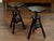 Pair of 1920s American Adjustable Artist's Stools with Black Finish For Sale - Image 4 of 8
