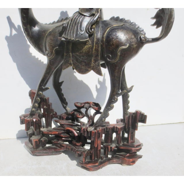 Chinese Bronze Kuan Yin Mouted on Kylin Early19th For Sale In New York - Image 6 of 17