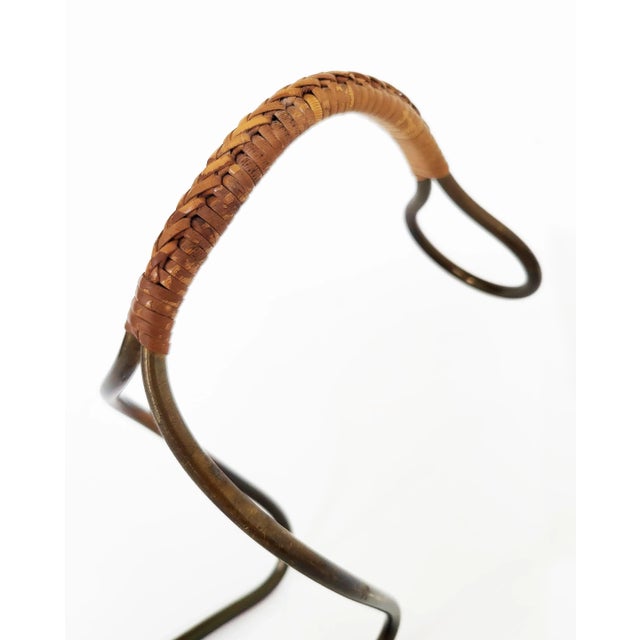 1950s Modernist Model 3601 Wine Bottle Holder by Carl Auböck for Werkstätte Carl Auböck, Austria, 1950s For Sale - Image 5 of 12