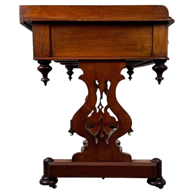 19th Century English Mahogany Side Table For Sale - Image 10 of 11