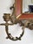 Beveled Wall Mirror Porcelain & Brass For Sale - Image 11 of 12