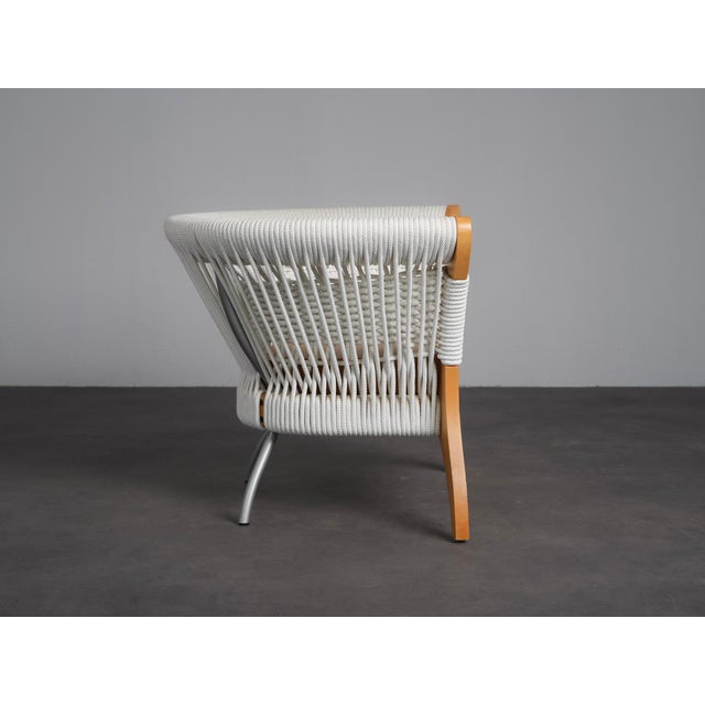 Postmodern Sculptural Rope and Leather Lounge Chair by Driade, Italy, 1996 For Sale - Image 3 of 11
