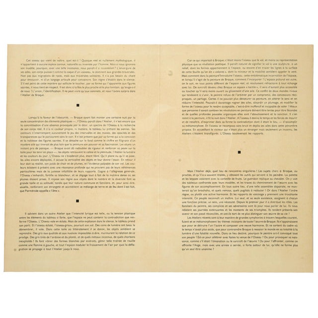 1956 Georges Braque “L’Oiseau Et Son Nid” Color Lithograph From Derrière Le Miroir For Sale In Las Vegas - Image 6 of 6