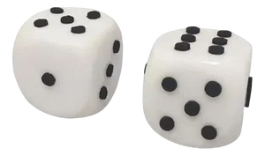Big Italian Marble Dice, Italy, 1970, Set of 2
