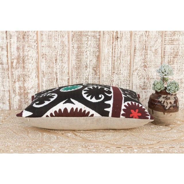 Textile Damina Gul Suzani Lumbar Pillow For Sale - Image 7 of 10