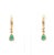 0.60 cts Natural emerald earrings in 18k gold For Sale - Image 13 of 18
