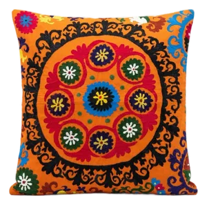 Tashkent Suzani Pillow Cover 27'' X 30''