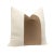 Contemporary 20" Nutmeg Designer Velvet Panel + Linen Pillows - A Pair For Sale - Image 3 of 4