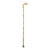 Vintage Cloisonne Dragon Head Cane - Gilt Enamel Walking Stick For Sale