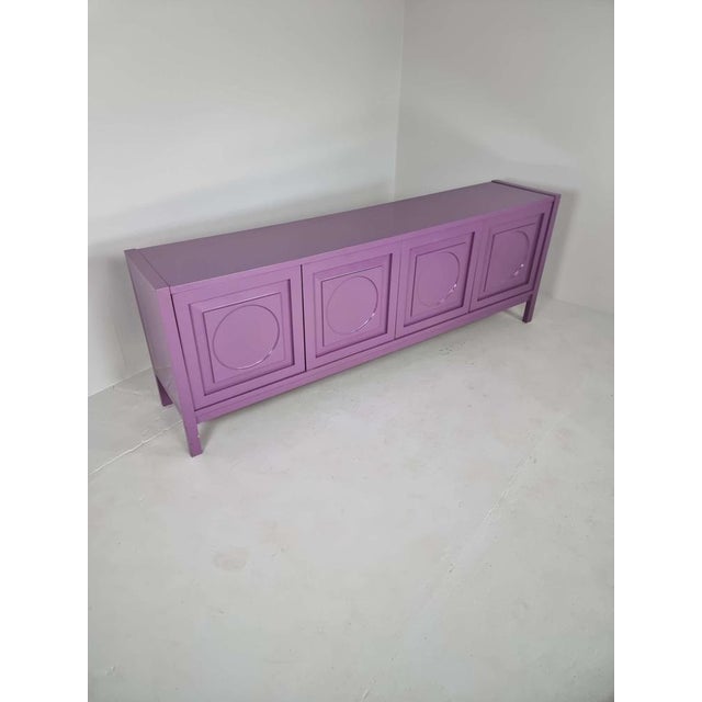 Brutalist Vintage Brutalist Pink Sideboard by Defour, 1970s For Sale - Image 3 of 14