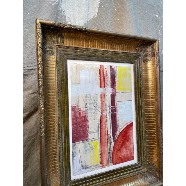 Contemporary 18th Century French Frame With Modern Contemporary Art For Sale - Image 3 of 6
