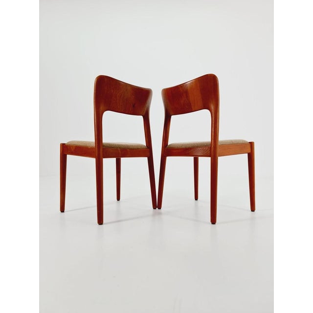 Brown Vintage Danish Teak Dining Chair by Niels Koefoed for Koefoed Hornslet, 1960s For Sale - Image 8 of 11