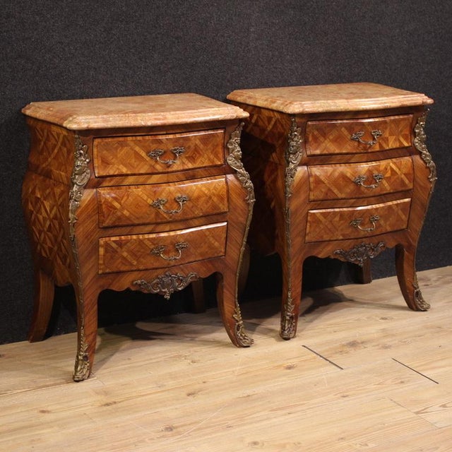 Louis XV Style Bedside Tables, France, 1970, Set of 2 For Sale - Image 13 of 13