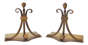Roycroft Art & Crafts Hammered Copper Bookends