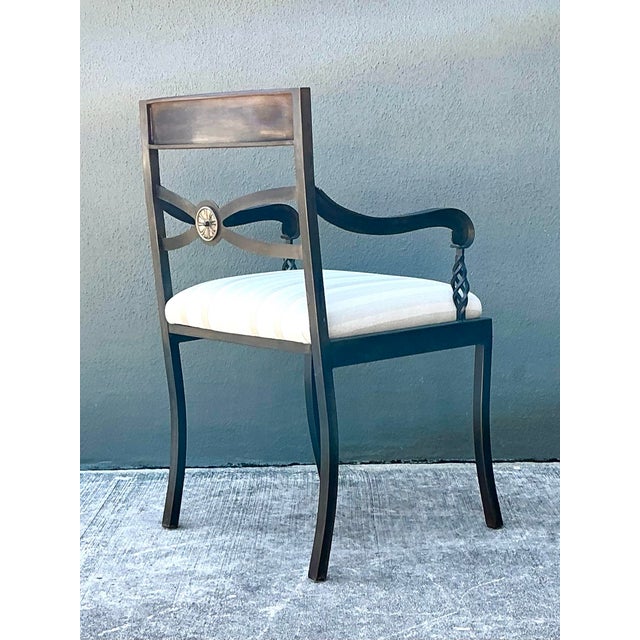Vintage Twisted Iron Arm Chair For Sale - Image 12 of 12