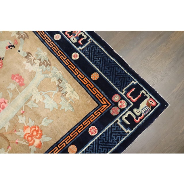 Early 20th Century Zabihi Collection Chinese Batou Pictorial Rug - 5'6" x 7'11" For Sale - Image 10 of 10