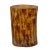Brown Vintage Boho Organic Natural Mango Wood Pillar Vase For Sale - Image 8 of 8