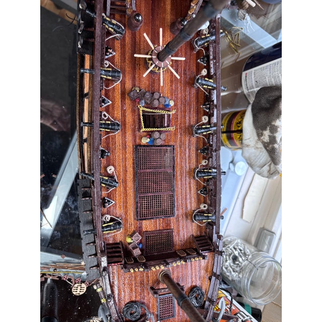 Nautical Black Pearl Pirate Ship. For Sale - Image 3 of 7