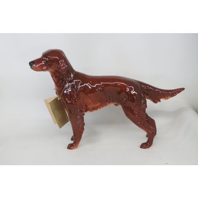 Vintage Goebel Ch622 Irish Setter Hand Painted Porcelain Dog Figurine 4699b For Sale - Image 16 of 18