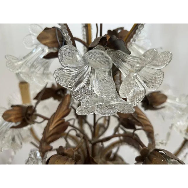 Murano Glass Chandelier, 1950s For Sale - Image 17 of 18