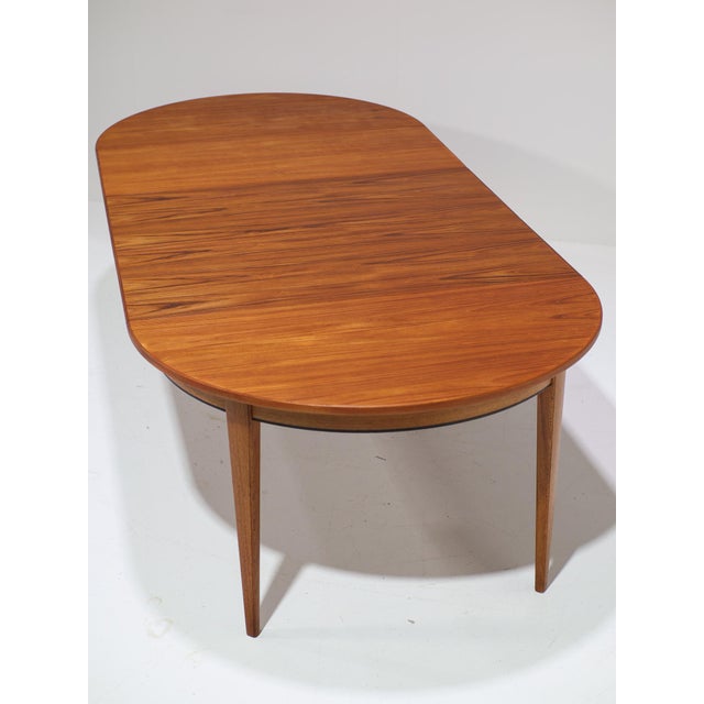 Model 55 Extendable Dining Table in Teak from Omann Jun, Denmark, 1960s For Sale - Image 13 of 18