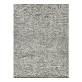 Exquisite Rugs Crescent Hand-Knotted New Zealand Wool Gray Rug-10'X14' For Sale