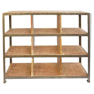 Vintage Industrial Shelving Unit, 1940s For Sale