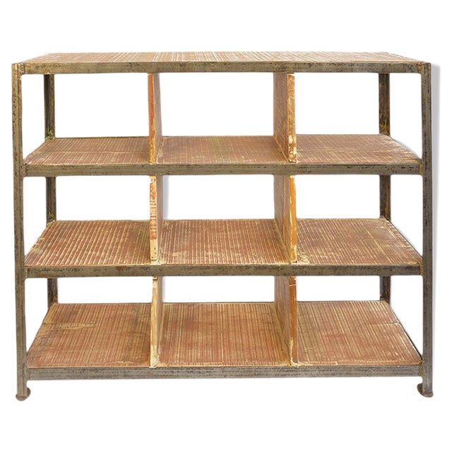 Vintage Industrial Shelving Unit, 1940s For Sale