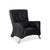 Set of Model 322 Armchair and Ottoman in Black Leather from Rolf Benz For Sale - Image 4 of 18
