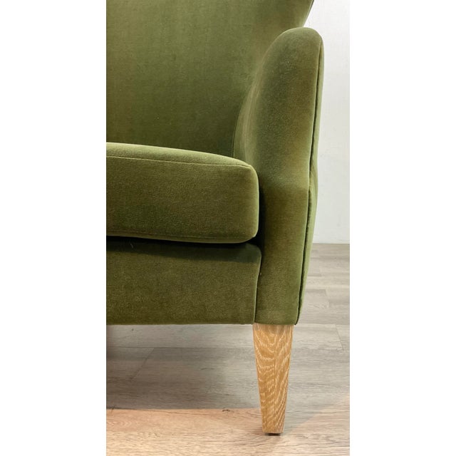 Wood Made Goods Modern Liard Jade Velvet Chantall Lounge Chair For Sale - Image 7 of 7